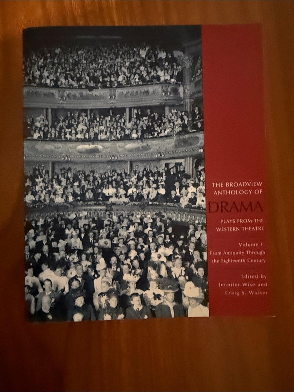 The Broadview Anthology of Drama Volume 1 - Red & Black Cover